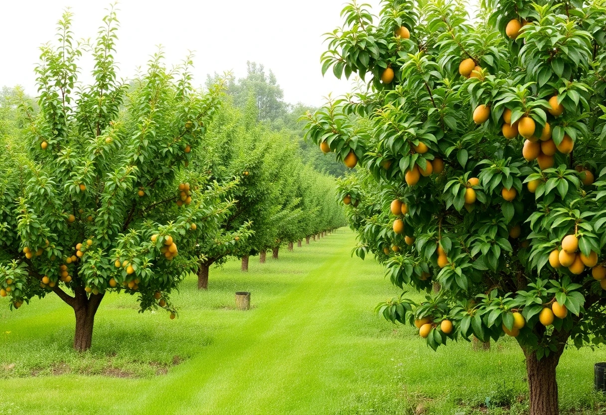 Plantación de cítricos con Evomanganeso